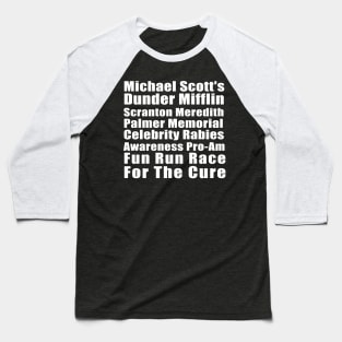 Michael Scott's Dunder Mifflin Fun Run Baseball T-Shirt